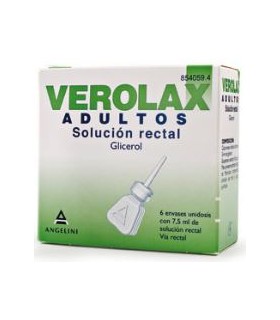 VEROLAX ADULTOS SOLUCIÓN RECTAL 6 ENVASES UNIDOSIS