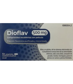 DIOFLAV 500 MG 60 COMPRIMIDOS RECUBIERTOS CON PELÍCULA