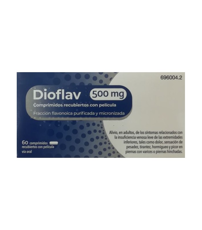 DIOFLAV 500 MG 60 COMPRIMIDOS RECUBIERTOS CON PELÍCULA