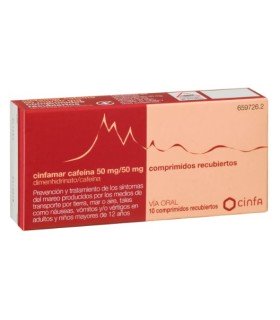 CINFAMAR CAFEINA 10 COMPRIMIDOS