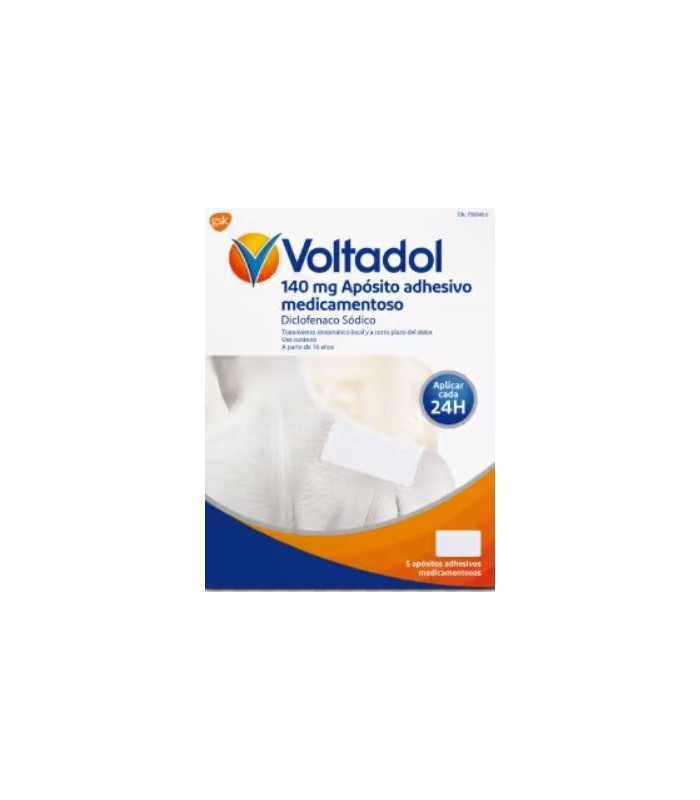 VOLTADOL 140 MG 5 APÓSITOS ADHESIVOS MEDICAMENTOSOS