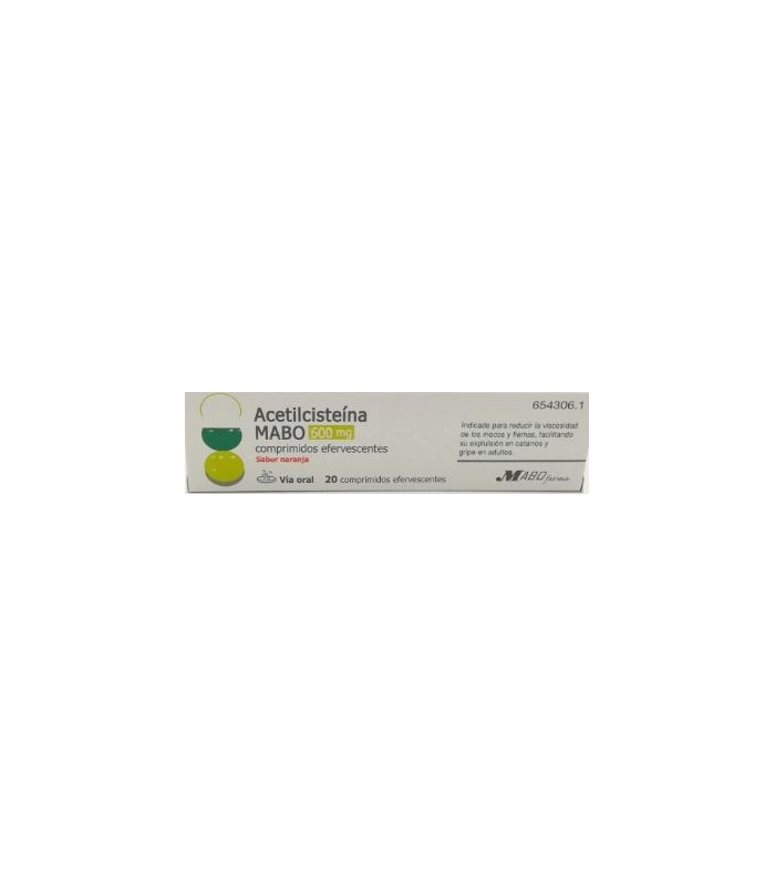 ACETILCISTEINA MABO 600 MG 20 COMPRIMIDOS EFERVESCENTES