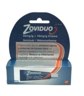 ZOVIDUO (ACICLOVIR+HIDROCORTISONA) CREMA 2 G