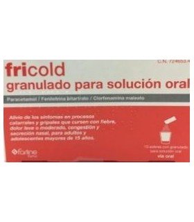 FRICOLD GRANULADO PARA SOLUCIÓN ORAL 10 SOBRES