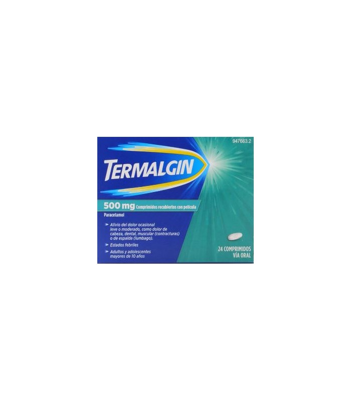 TERMALGIN 500 MG 24 COMPRIMIDOS RECUBIERTOS CON PELICULA