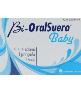 BI-ORALSUERO BABY 4+4 SOBRES 1 JERINGUILLA 1 VASO