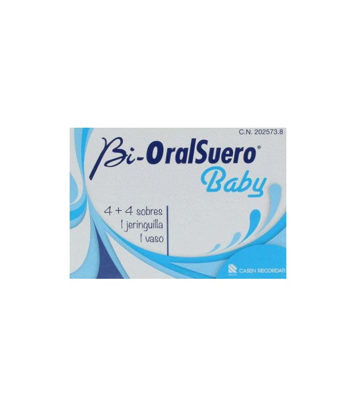 BI-ORALSUERO BABY 4+4 SOBRES 1 JERINGUILLA 1 VASO