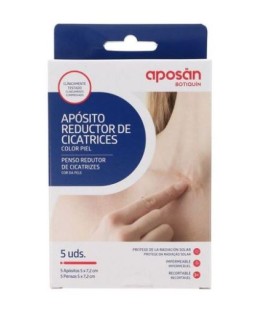 APÓSITO REDUCTOR DE CICATRICES APOSAN 5 APÓSITOS 5 X 7.2 CM