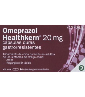 OMEPRAZOL HEALTHKERN 20 MG 14 CÁPSULAS GASTRORRESISTENTES