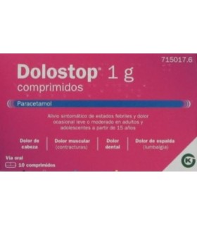 DOLOSTOP 1 G 10 COMPRIMIDOS