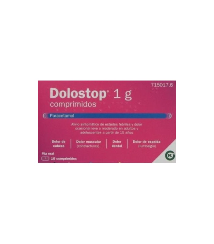 DOLOSTOP 1 G 10 COMPRIMIDOS