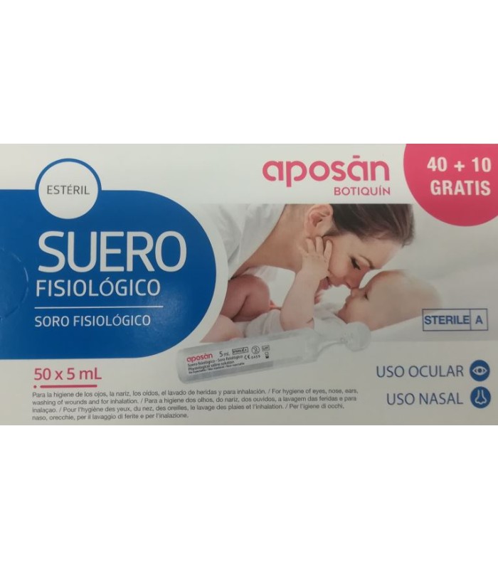 SUERO FISIOLÓGICO APOSAN 50 UNIDADES