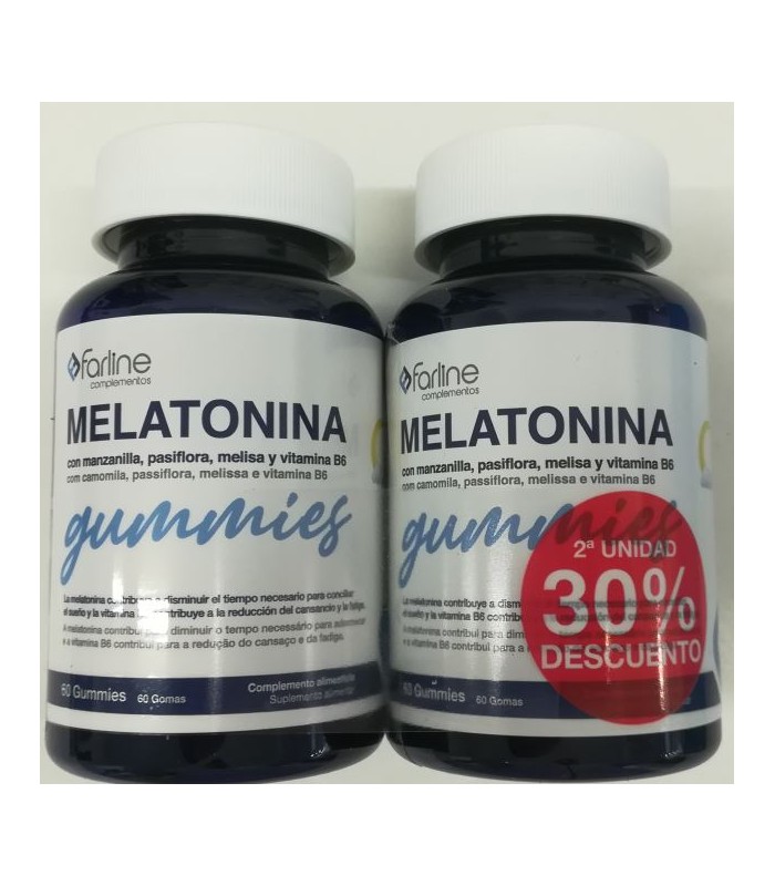 FARLINE MELATONINA GUMMIES 2X60 GOMINOLAS