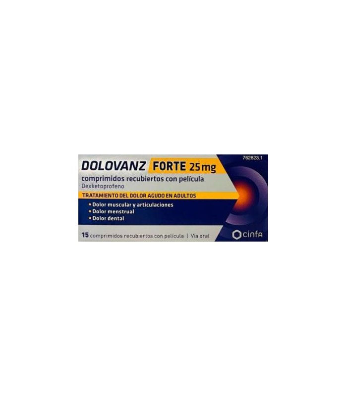 DOLOVANZ FORTE 25 MG 15 COMPRIMIDOS