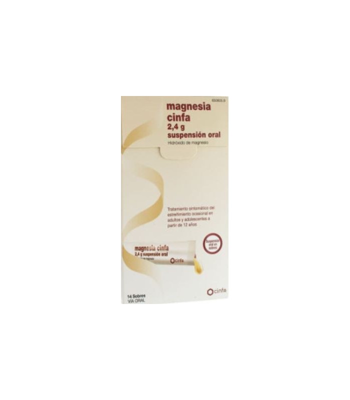 MAGNESIA CINFA 2.4 G SUSPENSIÓN ORAL 14 SOBRES