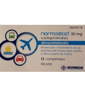 NORMOSTOP 50 MG 12 COMPRIMIDOS