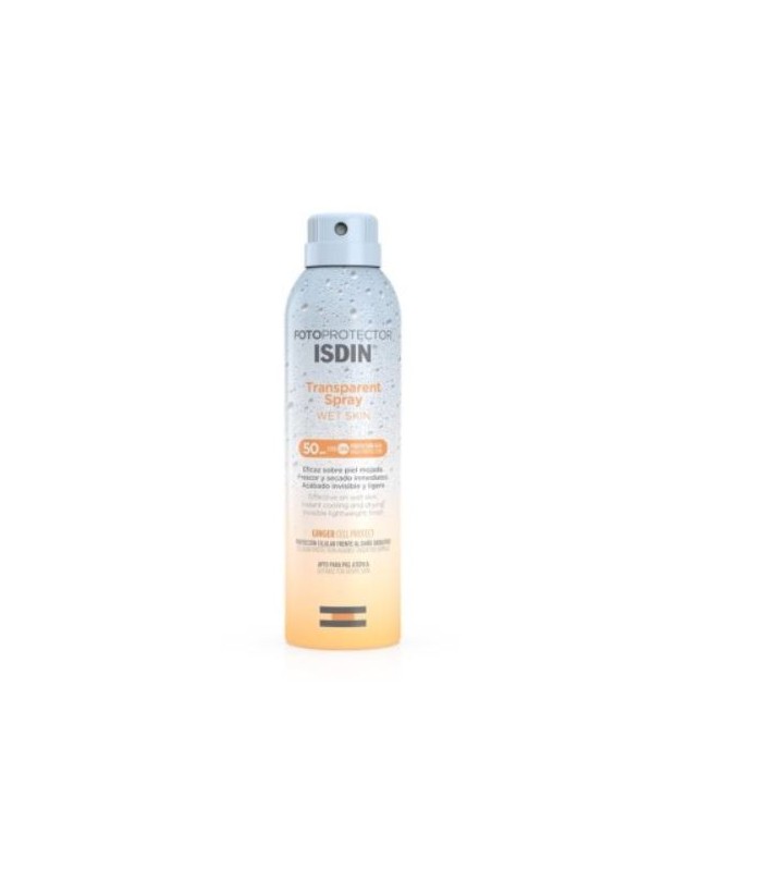 FOTOPROTECTOR ISDIN TRANSPARENT SPRAY WET SKIN 50 SPF 250 ML