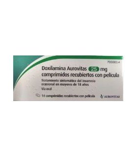 DOXILAMINA AUROVITAS 25 MG 14 COMPRIMIDOS