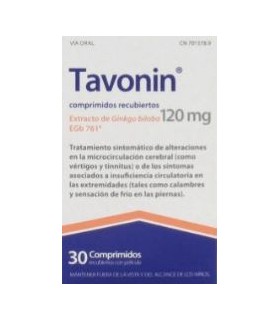 TAVONIN 120 MG 30 COMPRIMIDOS RECUBIERTOS