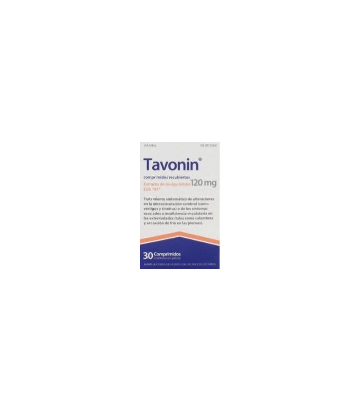 TAVONIN 120 MG 30 COMPRIMIDOS RECUBIERTOS