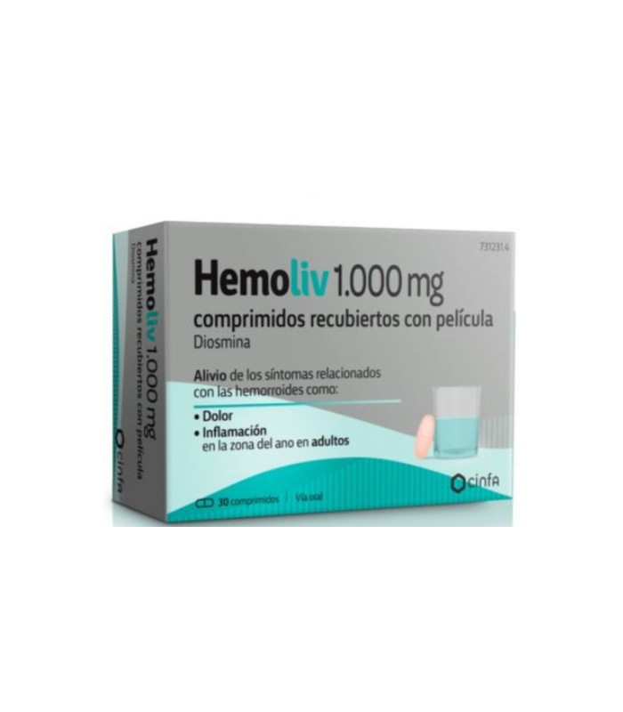 HEMOLIV 1000 MG 30 COMPRIMIDOS RECUBIERTOS CON PELÍCULA