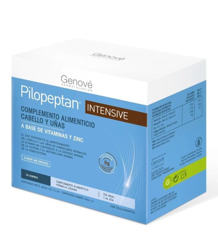 PILOPEPTAN INTENSIVE CABELLOS Y UÑAS 30 SOBRES 20 ML