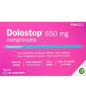 DOLOSTOP 650 MG 20 COMPRIMIDOS
