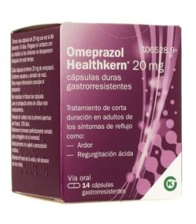 OMEPRAZOL HEALTHKERN 20 MG 14 CÁPSULAS GASTRORRESISTENTES