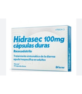 HIDRASEC 100 MG 10 CÁPSULAS DURAS