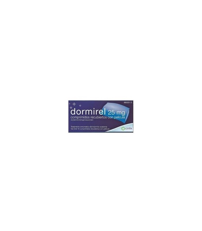 DORMIREL 25 MG 16 COMPRIMIDOS RECUBIERTOS