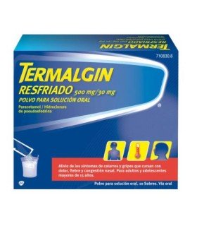 TERMALGIN RESFRIADO 500/30 MG 10 SOBRES
