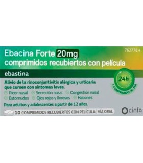 EBACINA FORTE 20 MG 10 COMPRIMIDOS RECUBIERTOS CON PELÍCULA