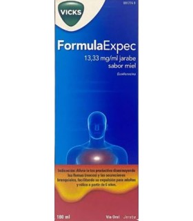 FORMULAEXPEC 13.33 MG/ML JARABE SABOR MIEL 180 ML