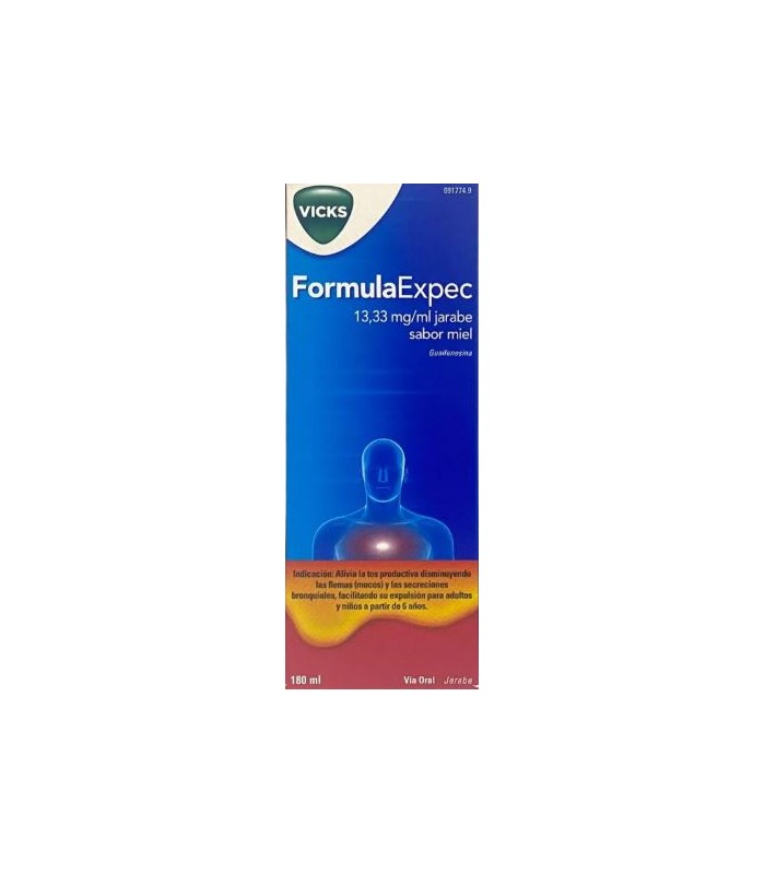 FORMULAEXPEC 13.33 MG/ML JARABE SABOR MIEL 180 ML