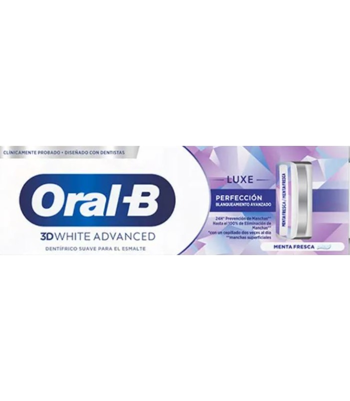 DENTÍFRICO ORAL-B 3D WHITE ADVANCED LUXE 75 ML