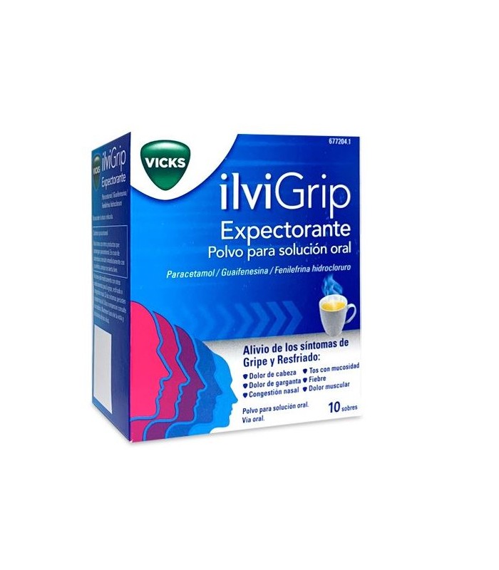 ILVIGRIP EXPECTORANTE POLVO PARA SOLUCIÓN ORAL 10 SOBRES