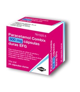 PARACETAMOL COMBIX 500 MG 24 CÁPSULAS DURAS