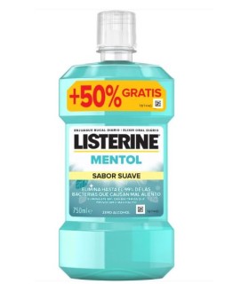LISTERINE MENTOL SABOR SUAVE 750 ML
