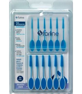 PICK INTERDENTAL FARLINE MEDIDAS XS/S 24 UNIDADES