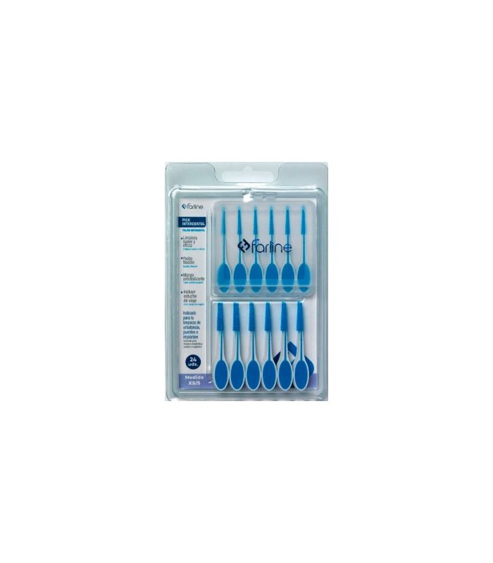 PICK INTERDENTAL FARLINE MEDIDAS XS/S 24 UNIDADES