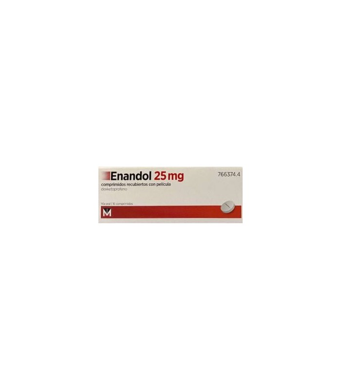 ENANDOL 25 MG 16 COMPRIMIDOS RECUBIERTOS CON PELÍCULA