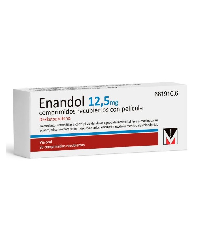 ENANDOL 12.5 MG 20 COMPRIMIDOS