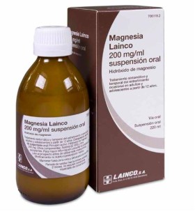 MAGNESIA LAINCO SUSPENSIÓN ORAL 200 MG/ML 220 ML