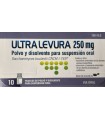 ULTRA LEVURA 250 MG POLVO Y DISOLVENTE PARA SUSPENSIÓN ORAL 10 FRASCOS