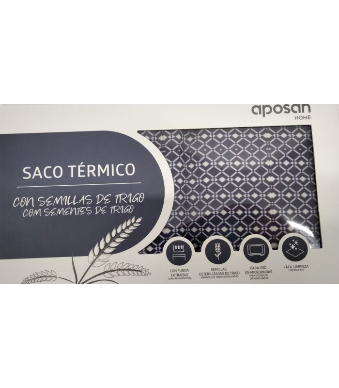 APOSAN SACO TÉRMICO DE SEMILLAS DE TRIGO AZUL