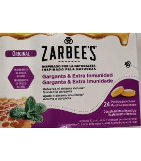 ZARBEE´S 24 PASTILLAS PARA CHUPAR SABOR ORIGINAL