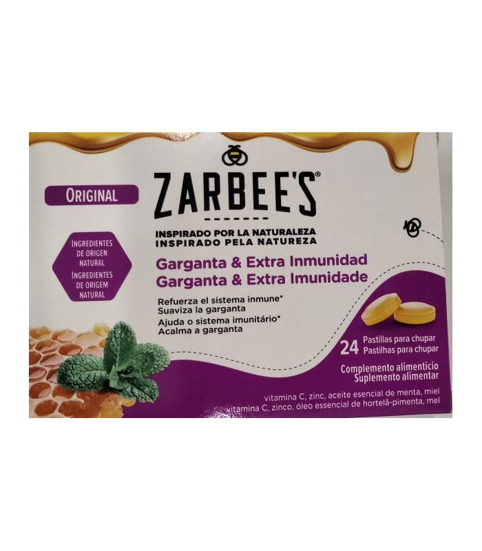 ZARBEE´S 24 PASTILLAS PARA CHUPAR SABOR ORIGINAL