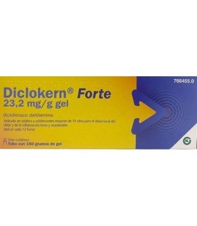Diclokern Forte 23,2 mg/g gel con diclofenaco para aliviar dolor muscular y articular de forma local