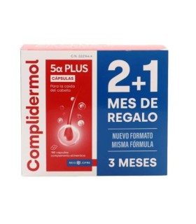 COMPLIDERMOL 5 ALFA PLUS 180 CÁPSULAS 2+1 MES DE REGALO