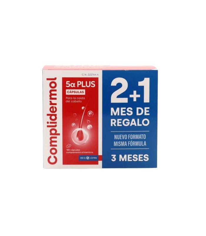 COMPLIDERMOL 5 ALFA PLUS 180 CÁPSULAS 2+1 MES DE REGALO